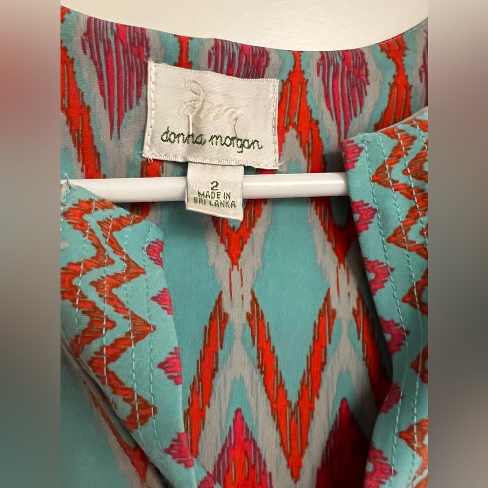 Donna Morgan Multi Colored & Patterned Midi Dress… - image 3